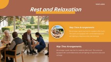 Template Jadwal Panti Jompo Gaya Bisnis Coklat dan Kuning