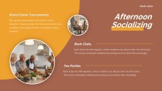 Template Jadwal Panti Jompo Gaya Bisnis Coklat dan Kuning