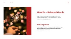 Plantilla PPT de Año Nuevo Feliz Estética Roja