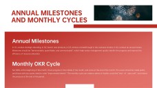 Plantilla de Objetivos de Año Nuevo Roja, Festiva y Orientada a los Negocios