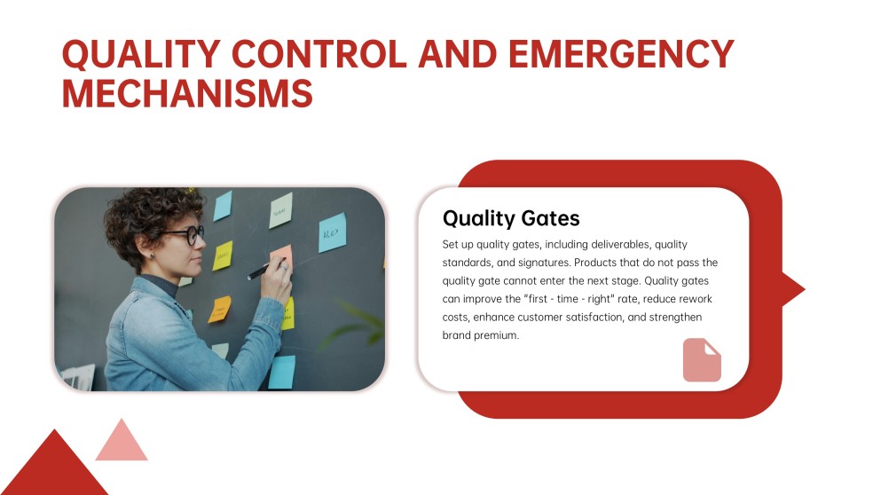 Plantilla de Objetivos de Año Nuevo Roja, Festiva y Orientada a los Negocios