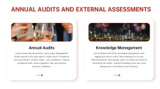 Plantilla de Objetivos de Año Nuevo Roja, Festiva y Orientada a los Negocios