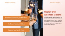 Red-Orange Happy New Year Card Template with Photos