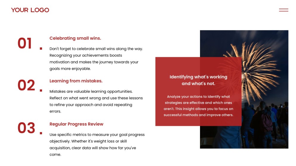 Kumikinang na Pula na Template ng Bagong Taon na may Paputok