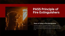 Plantilla PPT Minimalista de Seguridad contra Incendios de Alta Gama Roja con Acento de Casco