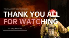 Plantilla PPT Minimalista de Seguridad contra Incendios de Alta Gama Roja con Acento de Casco