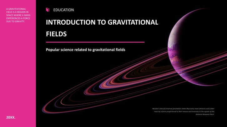 Modelo de PPT de Campo Gravitacional Preto Cósmico Escuro e Rosa