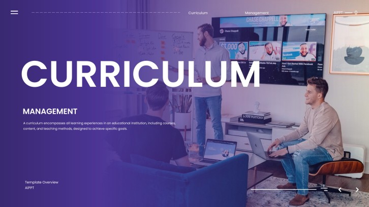 Présentation PowerPoint sur la gestion générale du curriculum