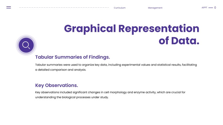 Free Purple Minimalist Curriculum Management PPT Template slide 10