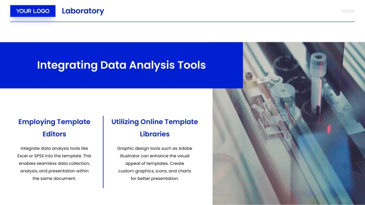 Introduction to Lab Templates PPT slide 13: Using Data Analysis Tools