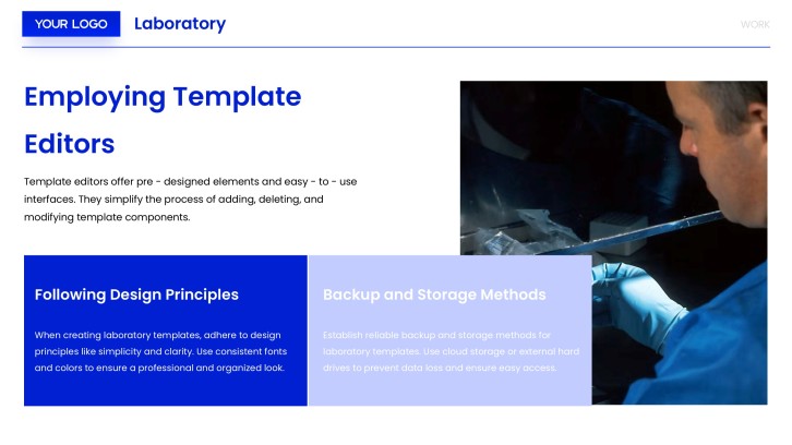 Introduction to Lab Templates PPT slide 14: Presentation Editing and Final Design