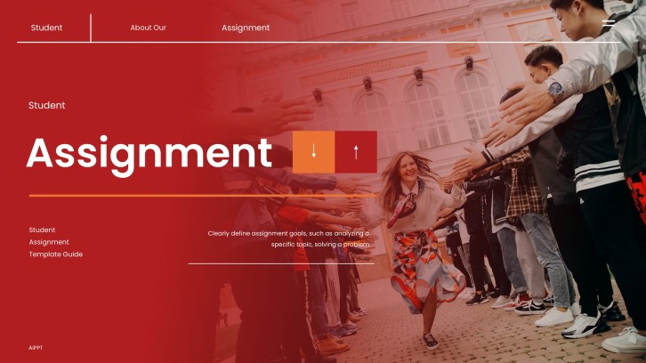 Modelo de Tarefa Profissional e Minimalista Vermelho para Estudantes