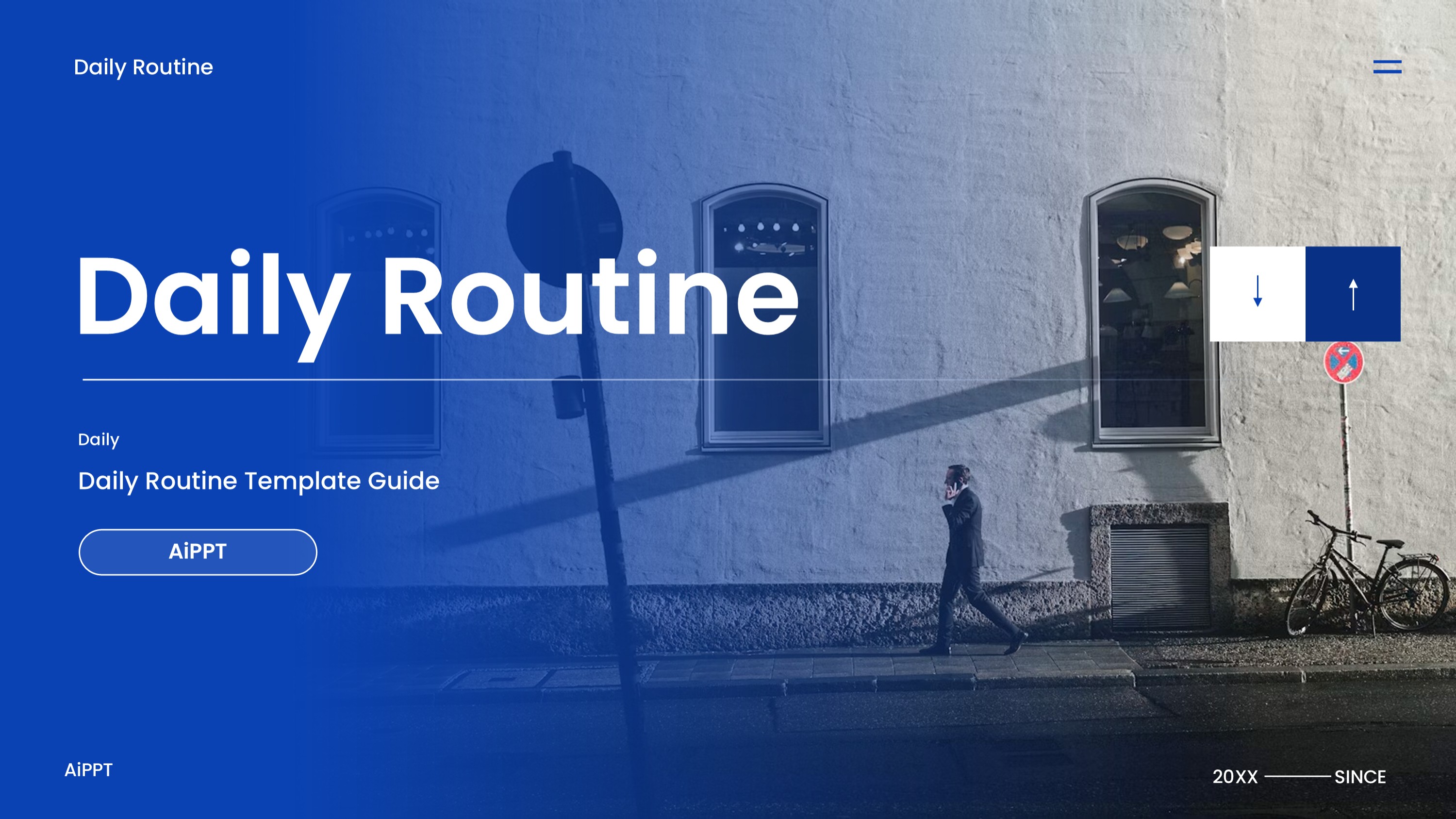 Free Customizable Blue Daily Routine Template | PowerPoint - AiPPT