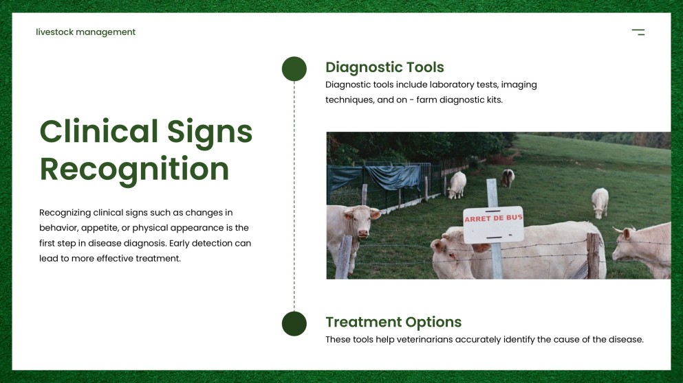 Modern Agriculture Livestock Management PPT with Icons