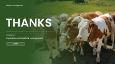 Modern Agriculture Livestock Management PPT with Icons