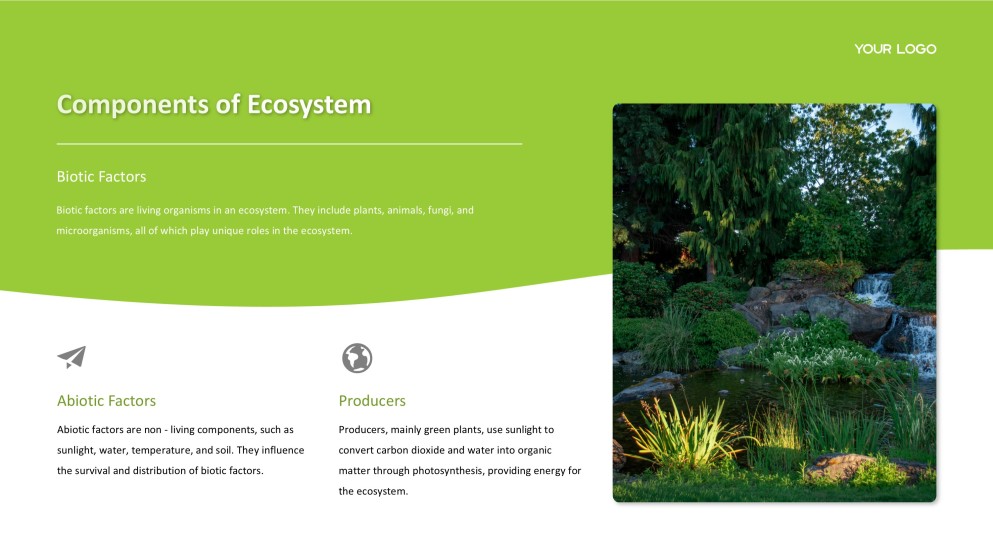 Forest Greenery Style Ecosystem PPT Template