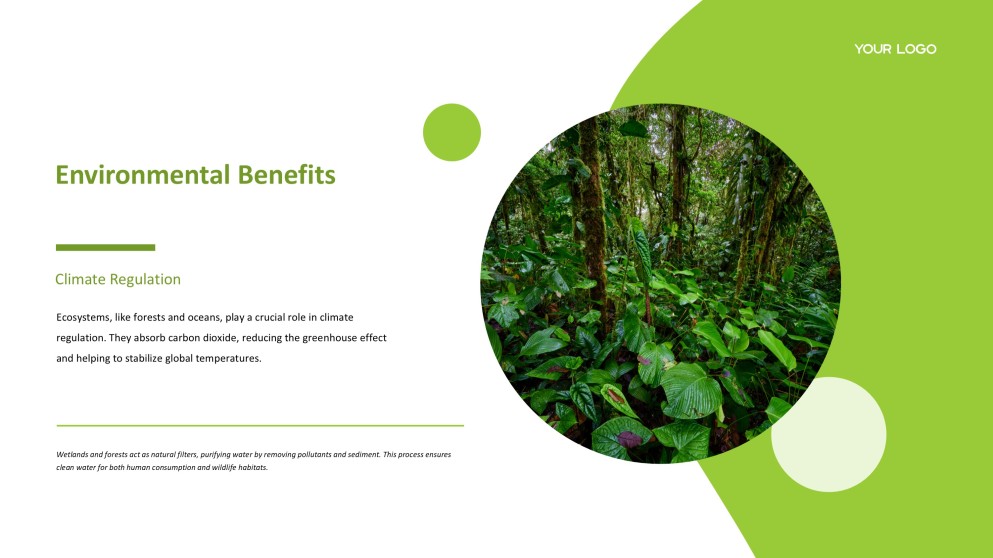 Forest Greenery Style Ecosystem PPT Template