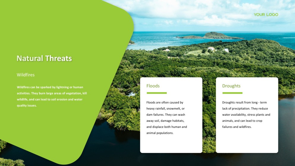 Forest Greenery Style Ecosystem PPT Template