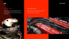 Red and Black Industrial Style Internal Combustion Engine PPT Template