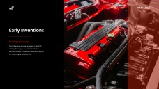 Red and Black Industrial Style Internal Combustion Engine PPT Template