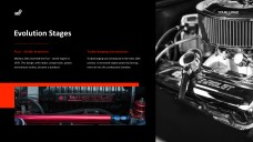 Red and Black Industrial Style Internal Combustion Engine PPT Template