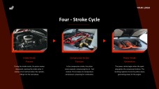 Red and Black Industrial Style Internal Combustion Engine PPT Template