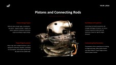 Red and Black Industrial Style Internal Combustion Engine PPT Template