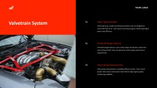 Red and Black Industrial Style Internal Combustion Engine PPT Template