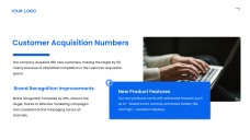 Plantilla de PPT del Informe Anual Azul con Atractivo Visual Profesional para Negocios