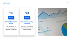 Plantilla de PPT del Informe Anual Azul con Atractivo Visual Profesional para Negocios