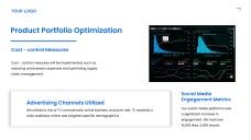 Plantilla de PPT del Informe Anual Azul con Atractivo Visual Profesional para Negocios