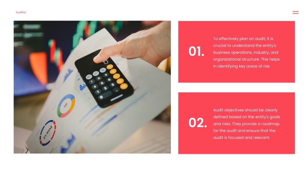 Template Presentasi Pelatihan Audit Internal Profesional Berwarna Merah