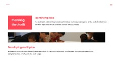 Template Presentasi Pelatihan Audit Internal Profesional Berwarna Merah