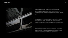 Черный промышленный макет шаблона PPT для металлургической промышленности