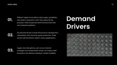 Черный промышленный макет шаблона PPT для металлургической промышленности