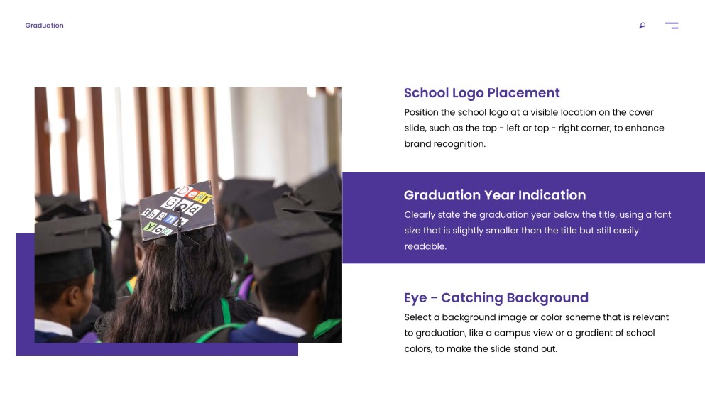 Free Customizable Graduation PowerPoint Template with Icons - AiPPT