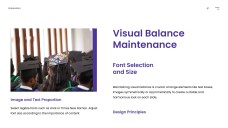 Templat PowerPoint Graduasi Ungu menampilkan Gradien Pemandangan Kampus