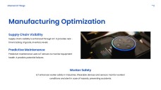 Template PPT Internet of Things Futuristik Biru Tua