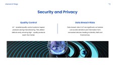 Template PPT Internet of Things Futuristik Biru Tua