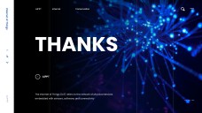 Template PPT Internet of Things Futuristik Biru Tua