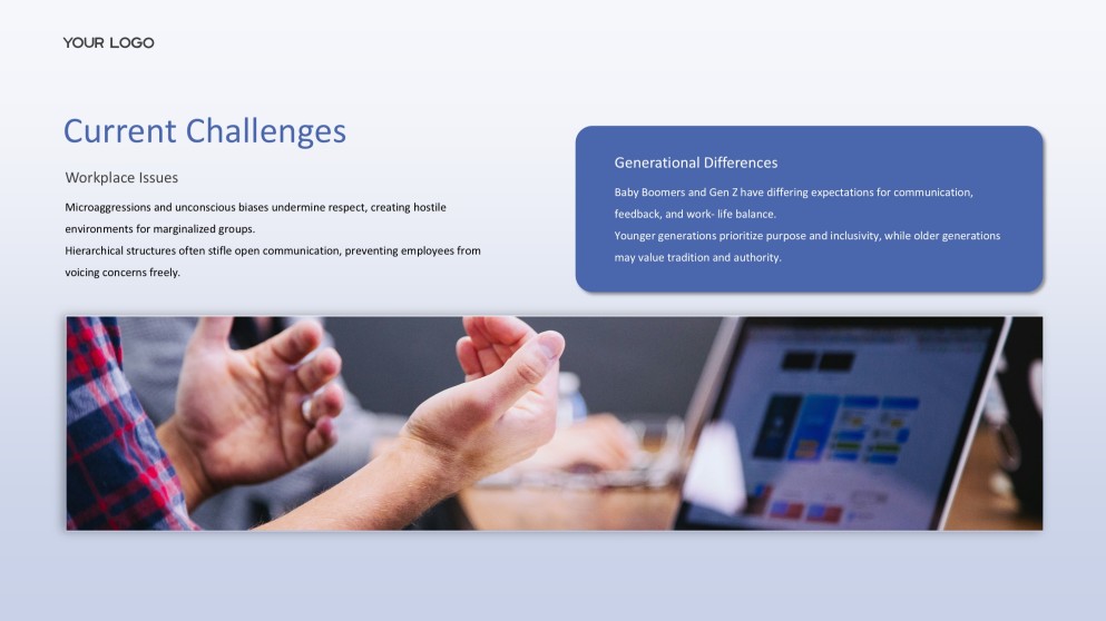 藍色商業風格尊重PowerPoint模板