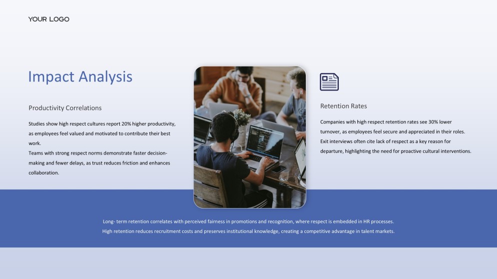 藍色商業風格尊重PowerPoint模板