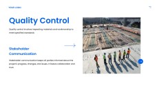 Blue Civil Engineering PPT Template in Minimalist Urban Style