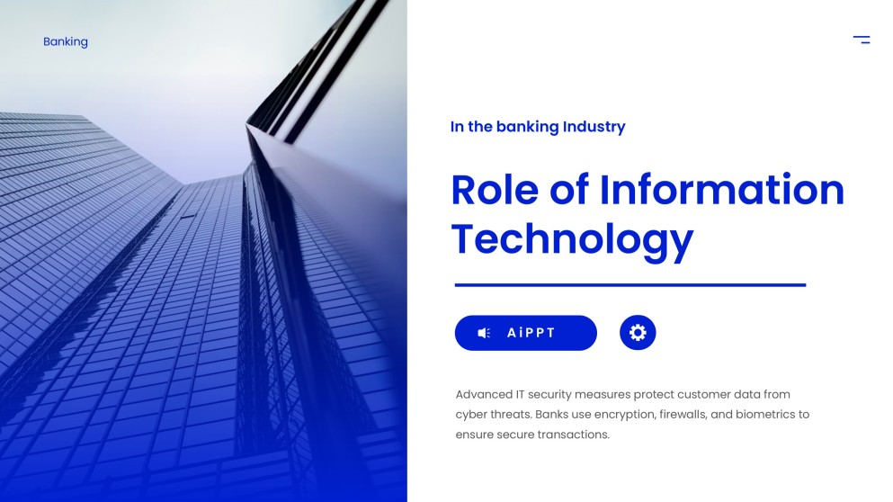 Template PPT Peran Bisnis Biru TI di Sektor Perbankan