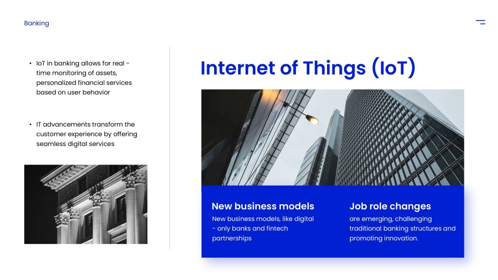 Template PPT Peran Bisnis Biru TI di Sektor Perbankan