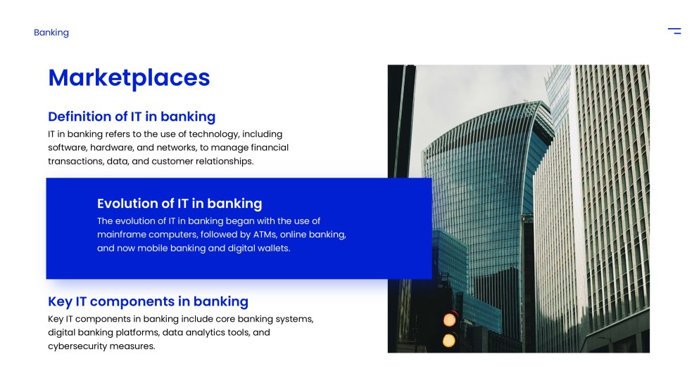 Template PPT Peran Bisnis Biru TI di Sektor Perbankan