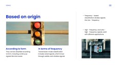 Templat PPT Jenis Isyarat Tech Blue dalam Gaya Minimalis