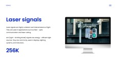 Templat PPT Jenis Isyarat Tech Blue dalam Gaya Minimalis