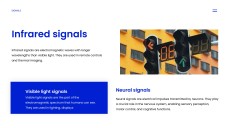 Templat PPT Jenis Isyarat Tech Blue dalam Gaya Minimalis