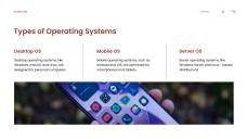 ダークレッドテックスタイルオペレーティングシステムPPTテンプレート